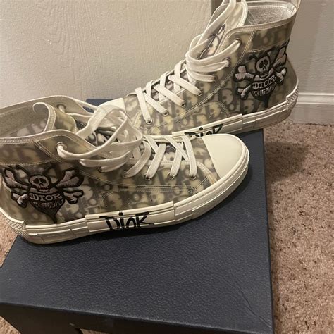 dior and shawn b23 high top bee embroidery|high top bee embroidery.